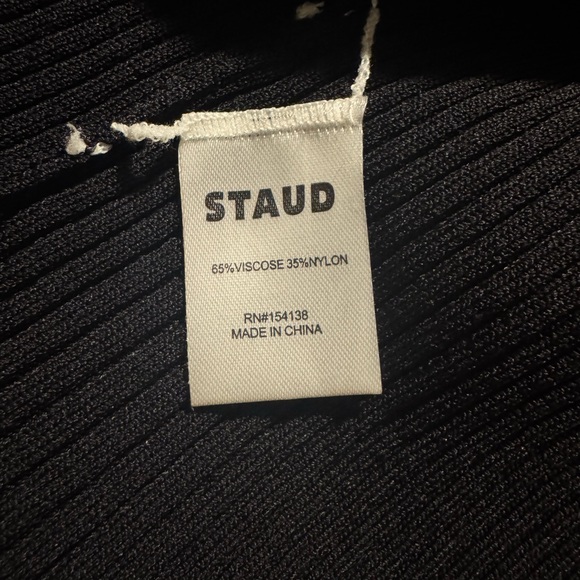 STAUD Shoko Color Block Sweatet Dress - Picture 7 of 7